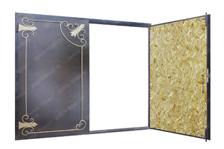 Гаражные ворота с ковкой  VGK-26